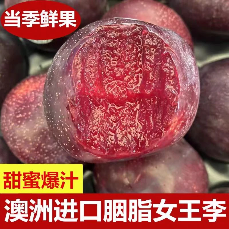 【顺丰京东】澳洲胭脂女王李皇后李红肉李子新鲜孕妇当季水果香甜多汁比三华李好吃1-5斤