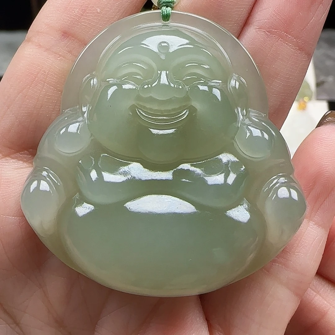 和田玉未镶嵌吊坠(赠链)