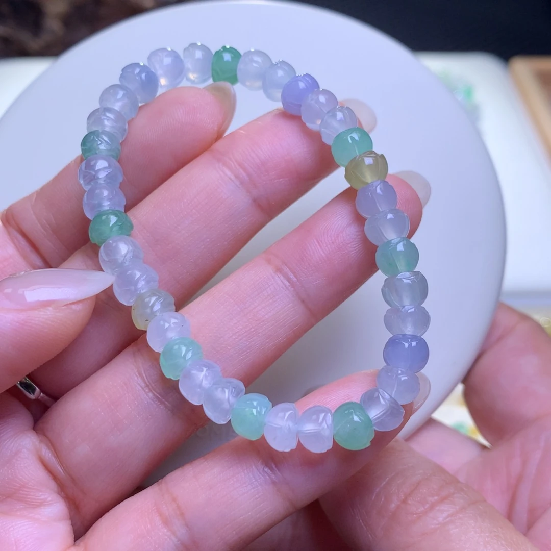 未镶嵌手链翡翠翡翠手串卡6.6
