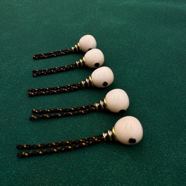 【微水印小灯泡三通】天然猛犸象牙原生态冰料文玩三通配饰