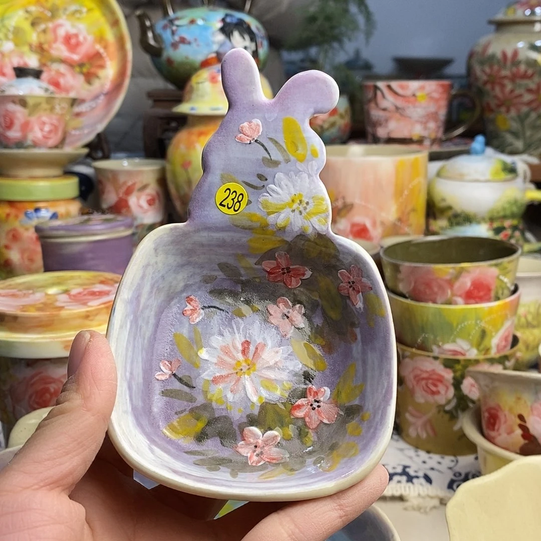 瓷片福利多多手绘陶瓷