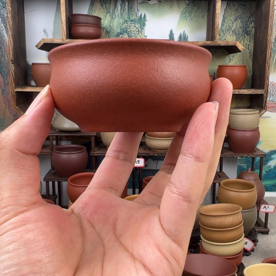 茶杯紫砂拙器甄选，纯原本矿。