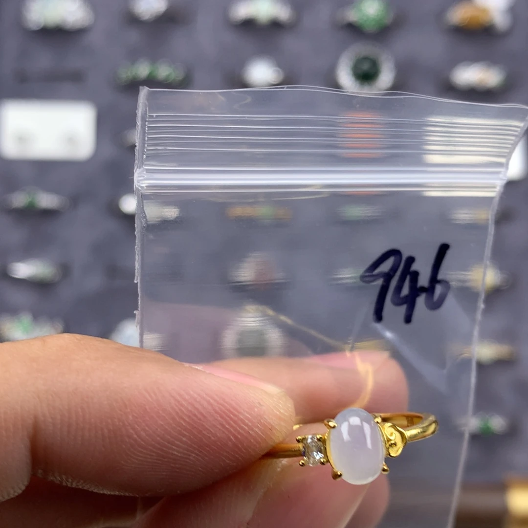 翡翠未镶嵌戒指946