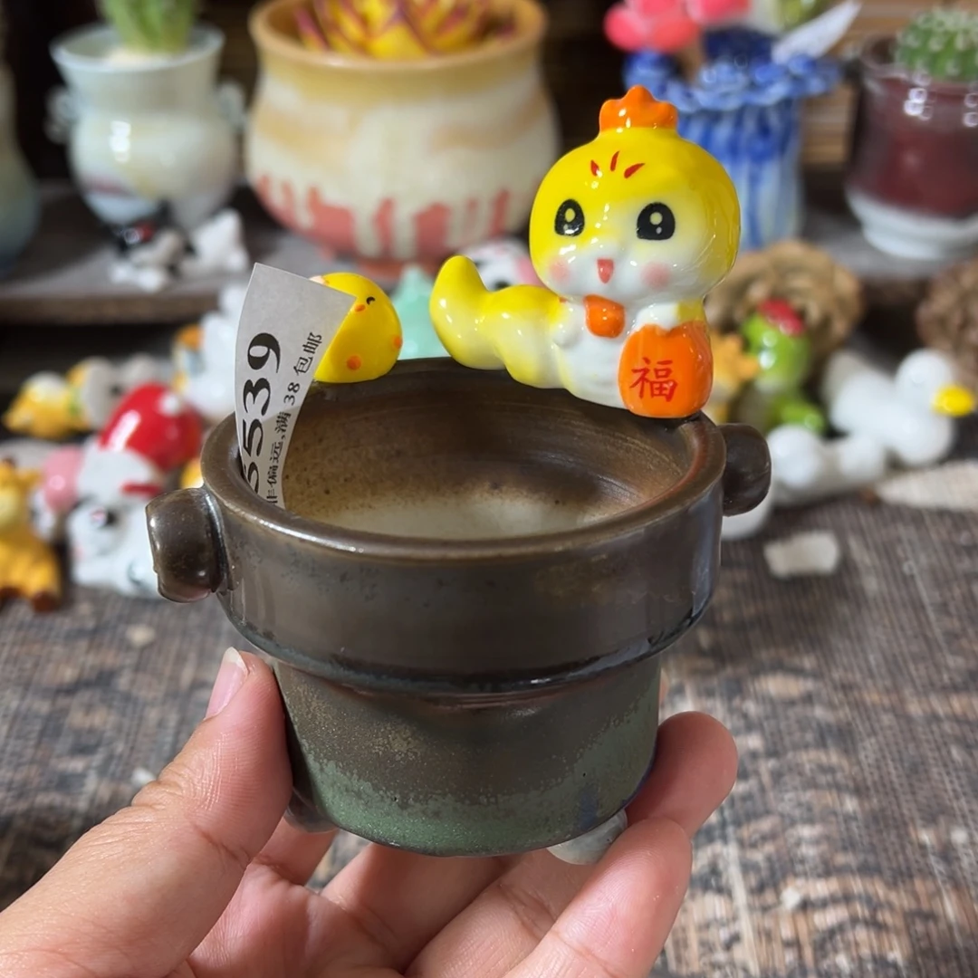 口6 手工花盆满30包邮