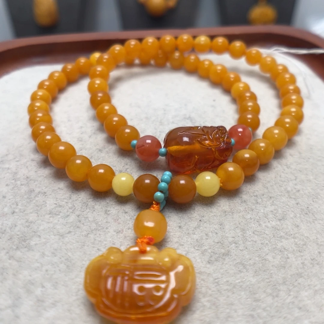 蜜蜡未镶嵌手串蜜蜡