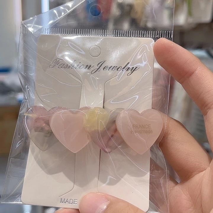 皮质铁合金粉色爱心弹夹