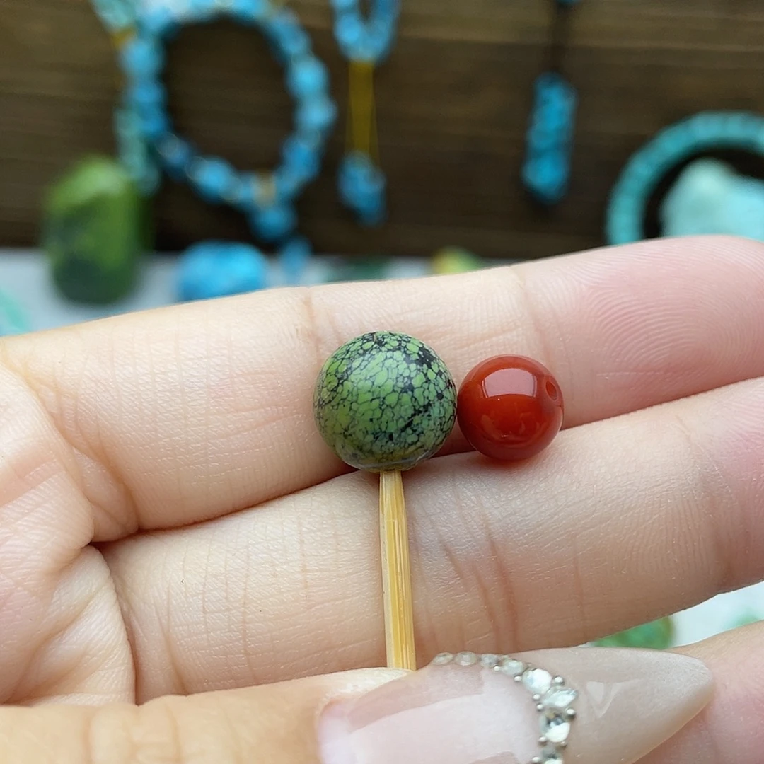 南红玛瑙未镶嵌卡11网花珠