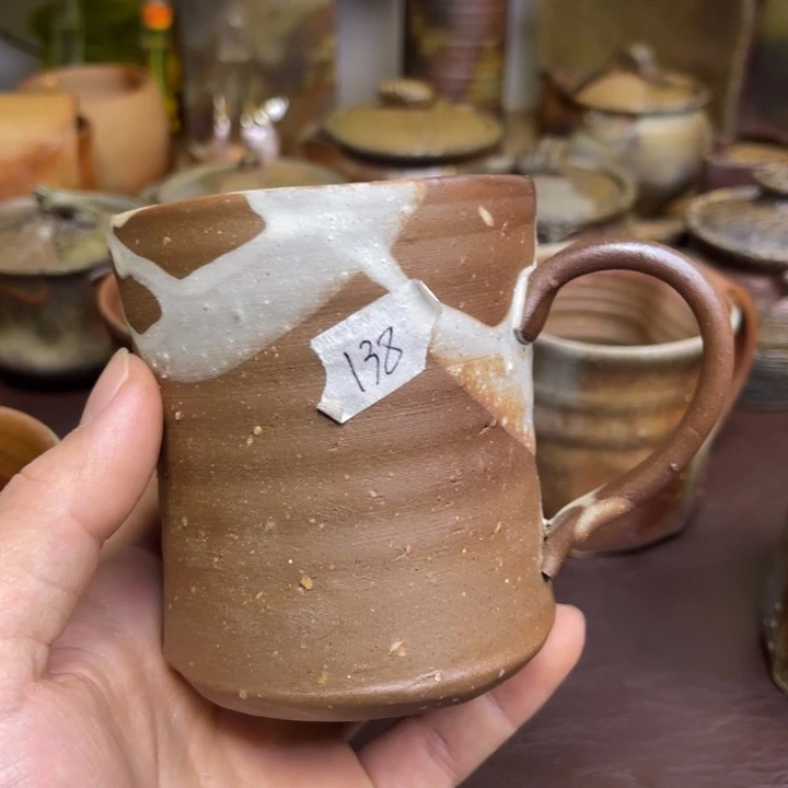 理***者冈野圭志马克杯备前烧