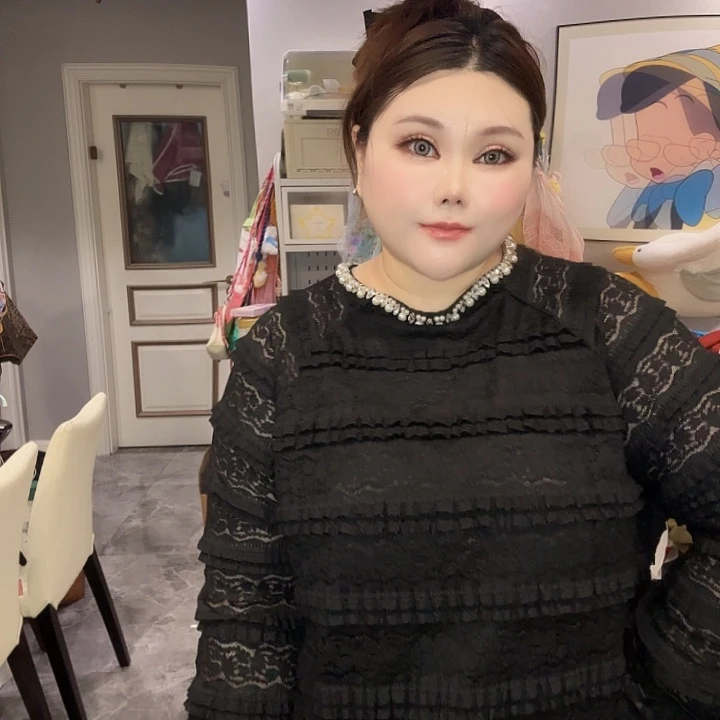 重工软蕾丝珍珠衬衫