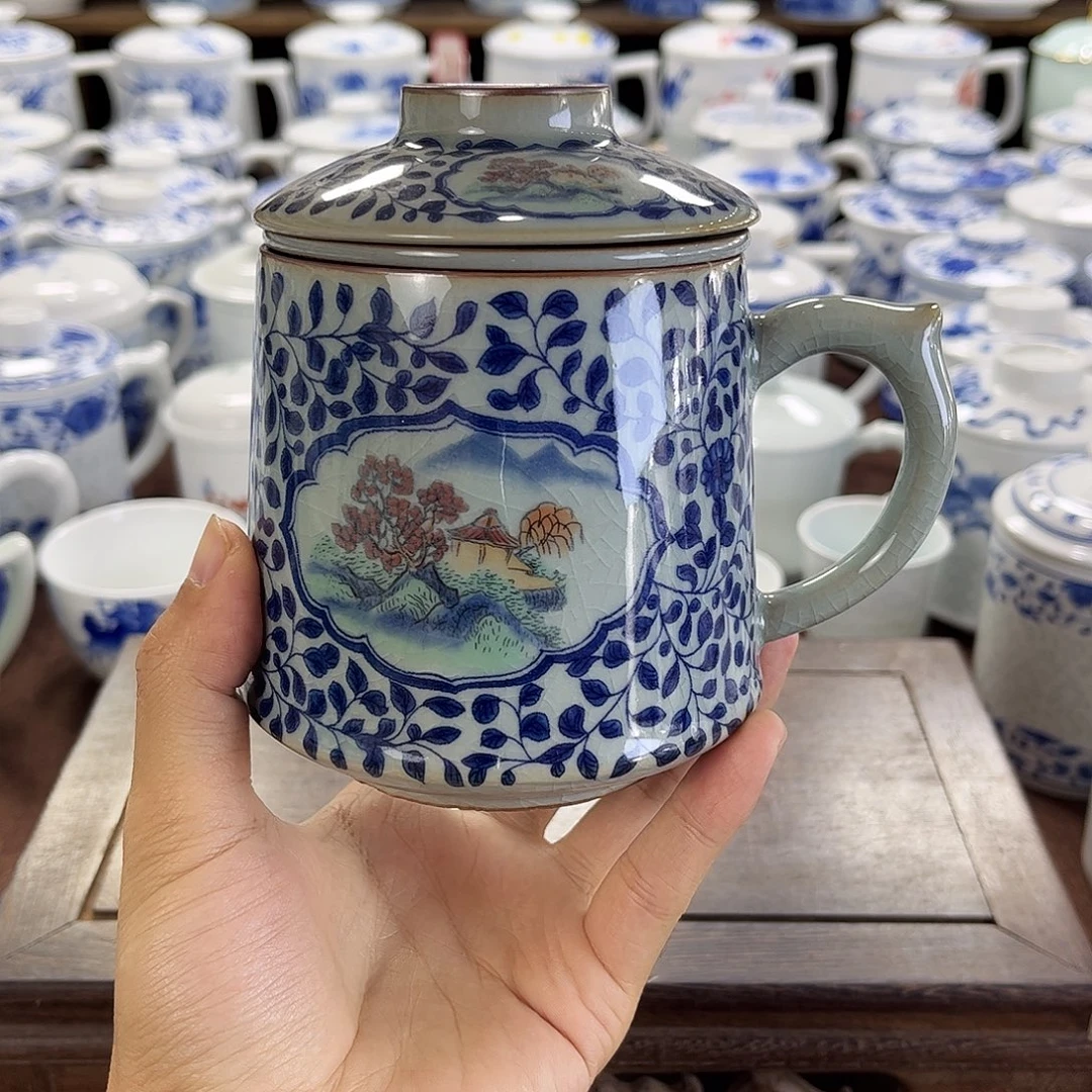 瓷摆件景德镇陶瓷马克杯