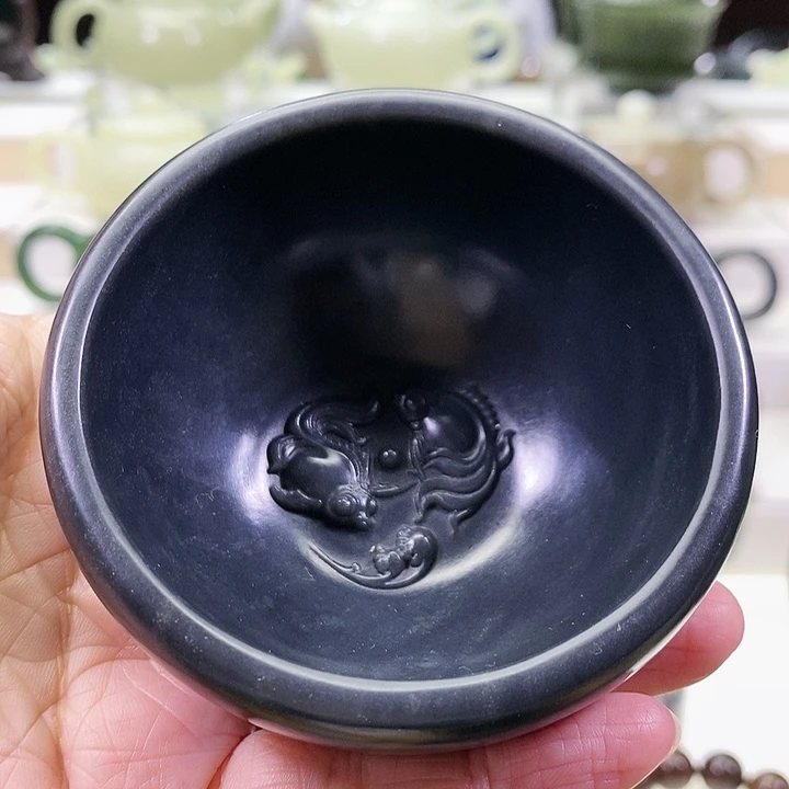 未镶嵌和田玉挂件茶盏120ml