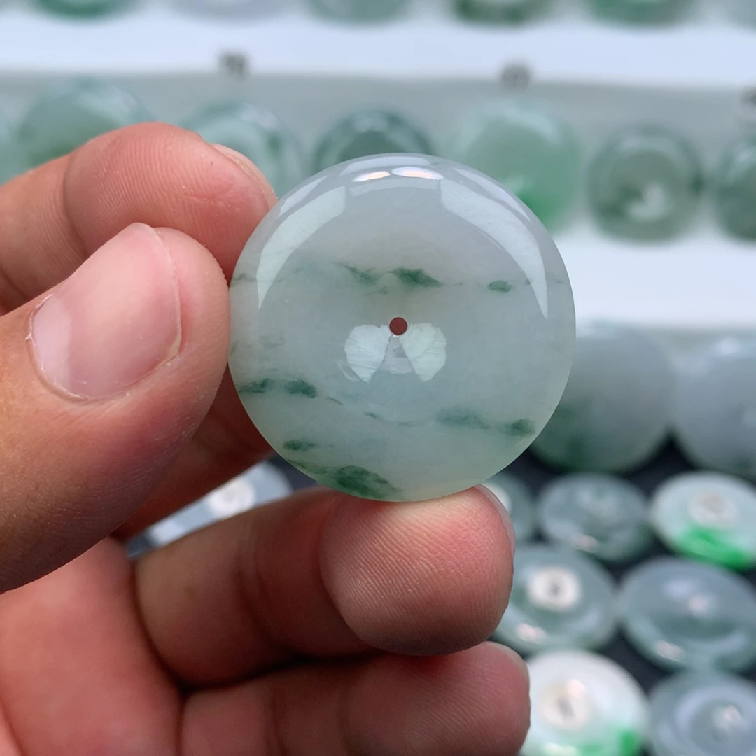 翡翠未镶嵌颈饰缅甸天然A货翡翠29.8-5.8