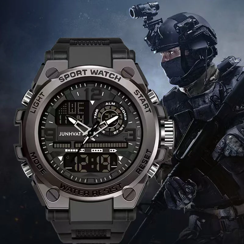 【精选好用】精选多功能电子手表50米防水省电夜光闹钟秒表（礼盒装）