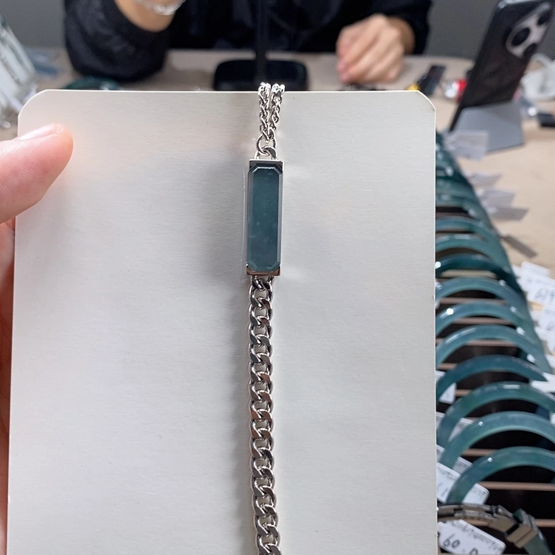 纪***博翡翠未镶嵌手镯手链21