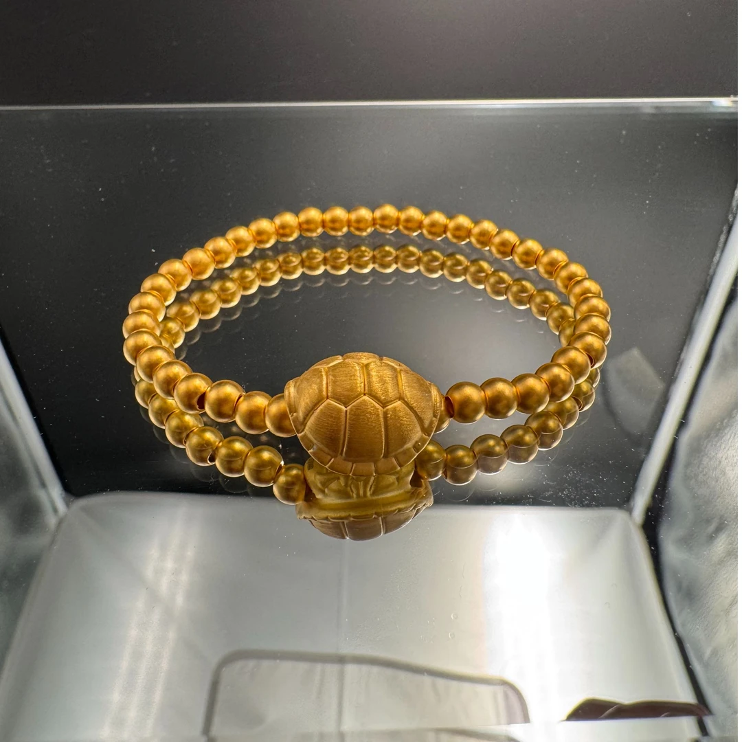 足金999 黄金古法富甲天下手串