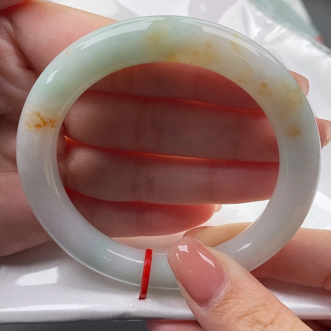 翡翠未镶嵌手镯缅甸天然A货翡翠 54