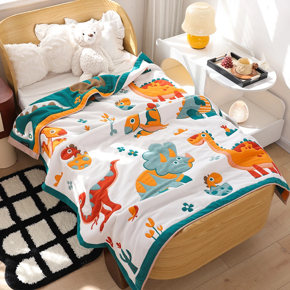 宝宝毛毯十层纯棉纱布盖被幼儿园儿童午睡盖毯儿童四季通用小毯子