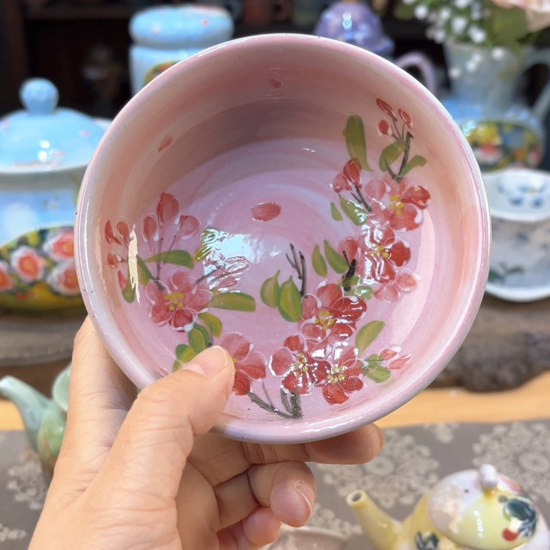 景德镇手绘高温釉下彩陶瓷茶具