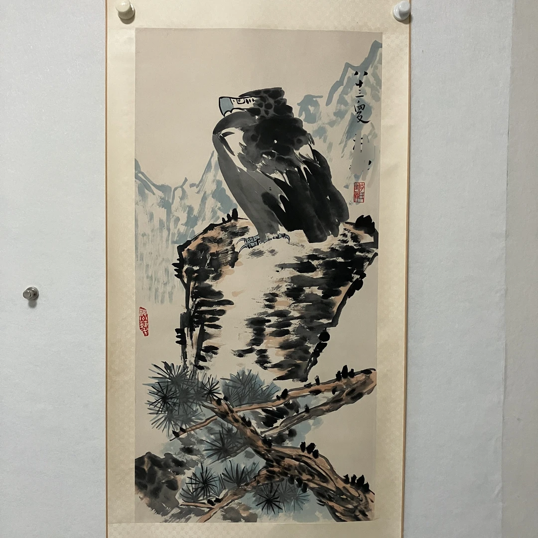 4801   鹰 99×48cm
