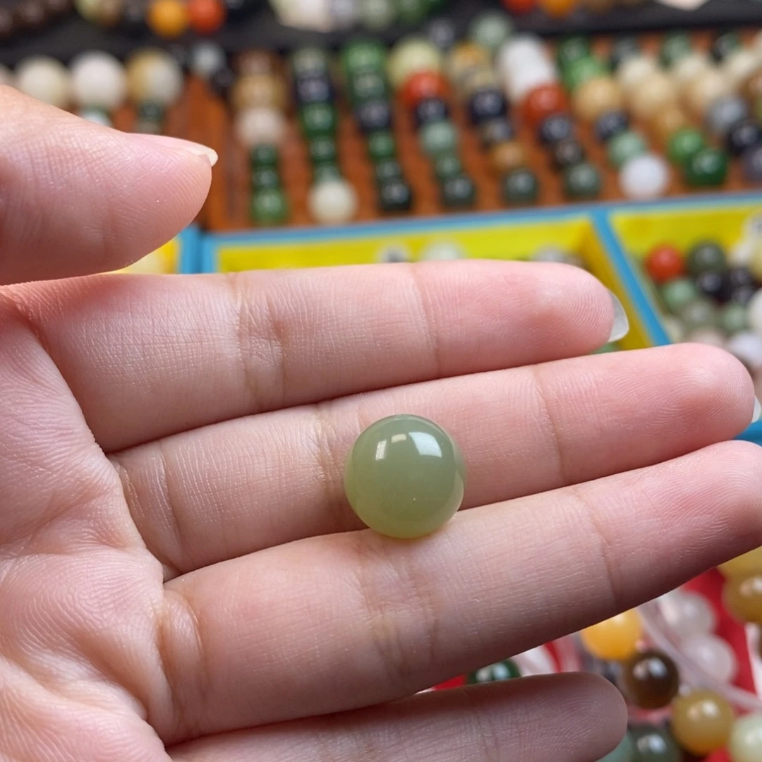 未镶嵌和田玉珠宝奇石福利青黄口单珠z12