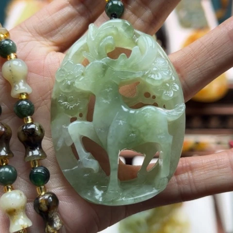 岫玉挂件未镶嵌挂件