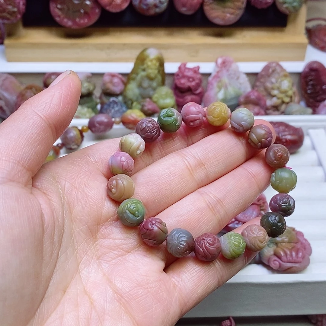 玛瑙/玉髓盐源玛瑙手链未镶嵌