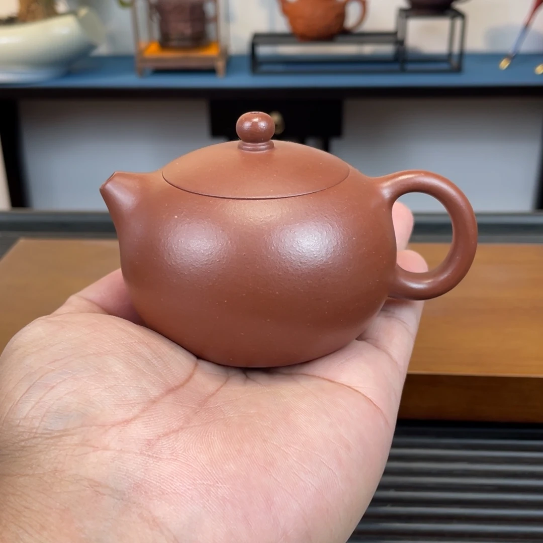 紫砂茶壶红皮龙西施180cc