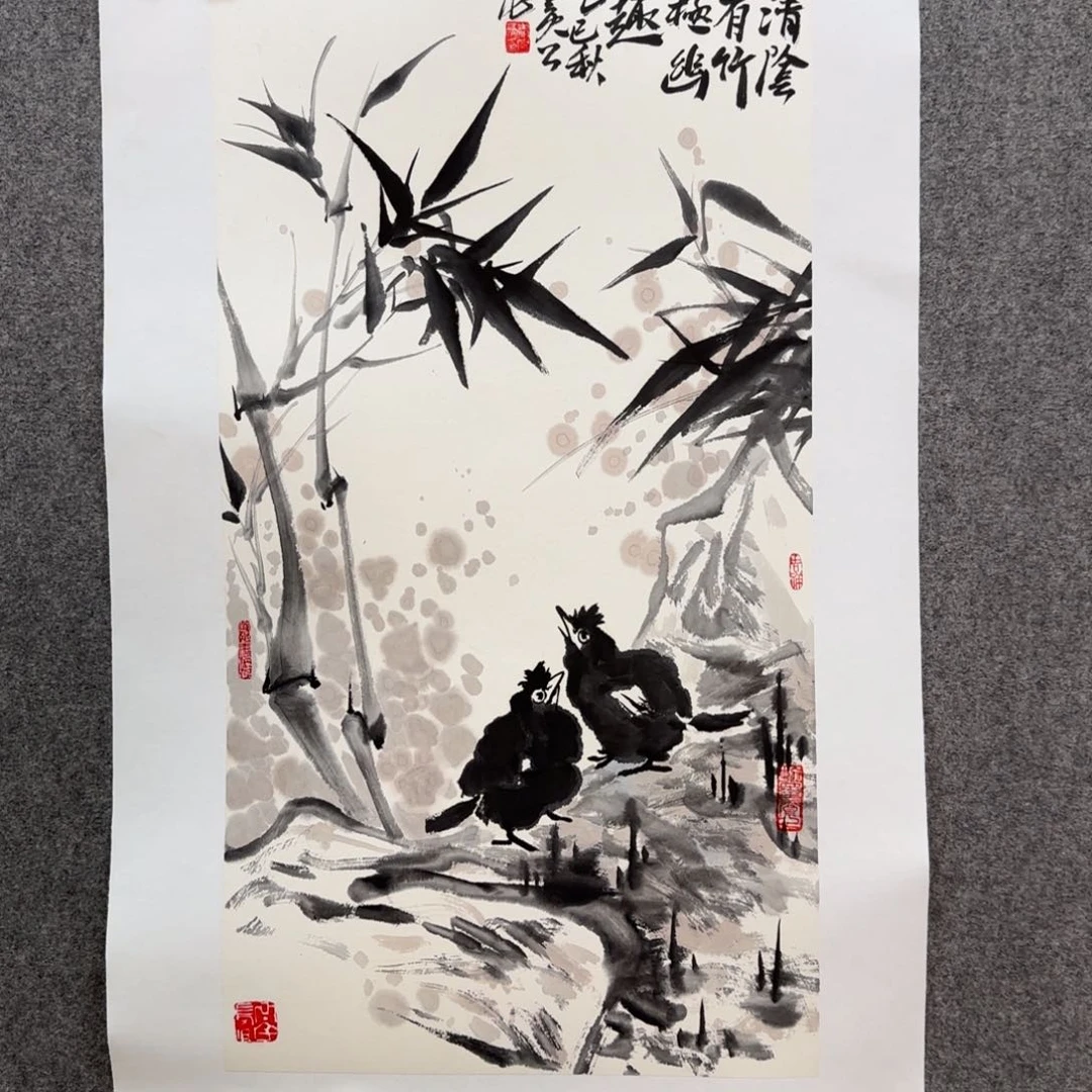 国画亮公老师手绘作品