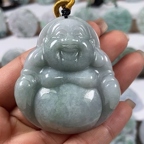 翡翠颈饰未镶嵌大佛福利