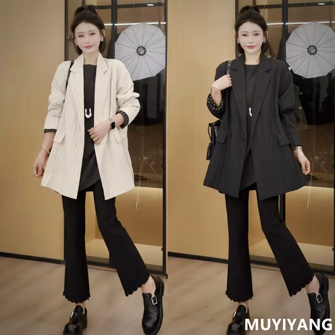 【零点】小众高级感肌理褶皱高定版西装外套 衣长77 25-443#