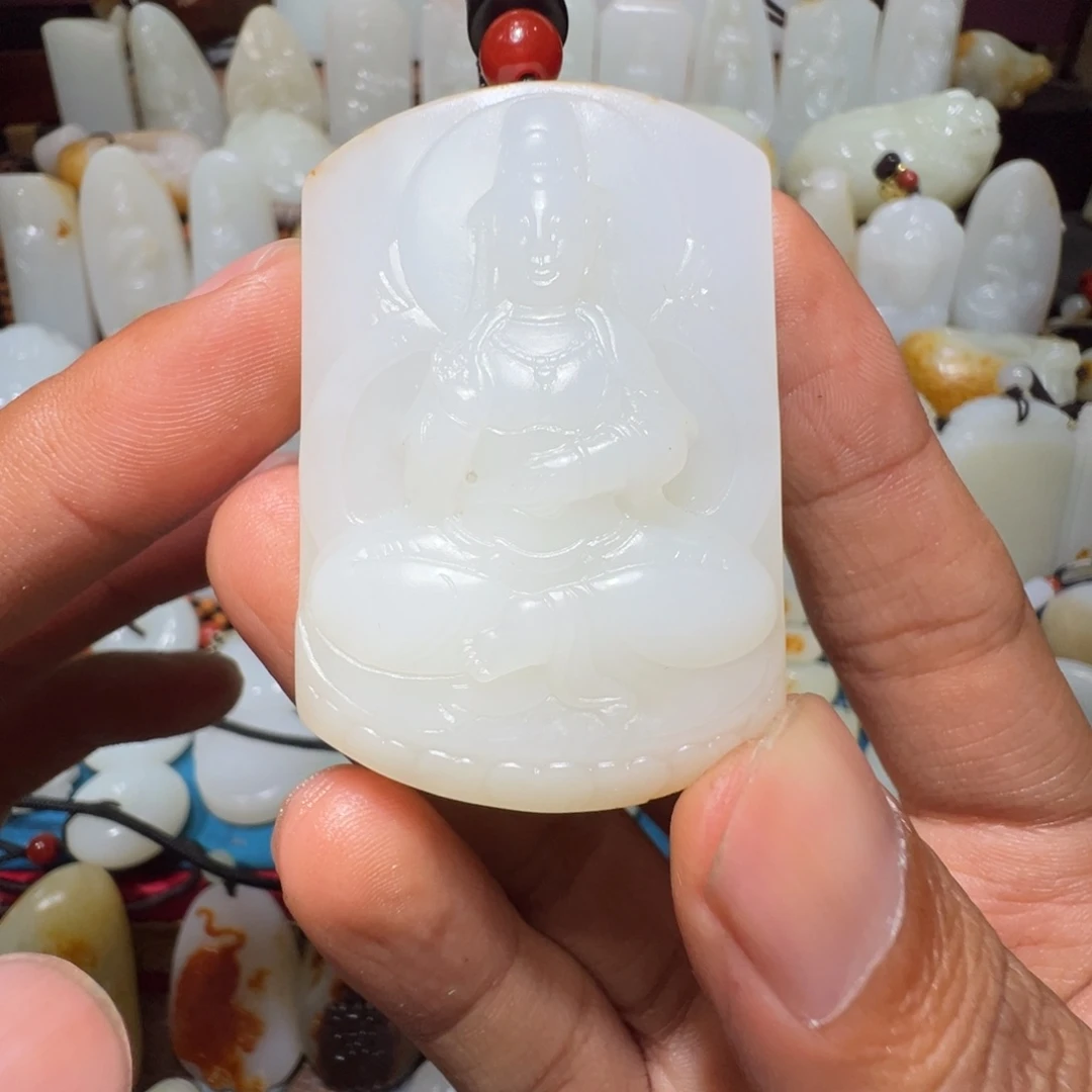 蓝***瑟吊坠(不含链)未镶嵌和田玉