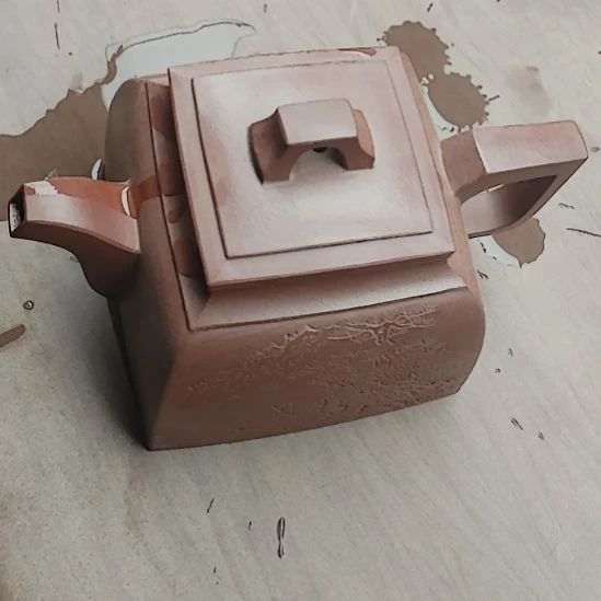 紫泥壶紫泥大四方壶