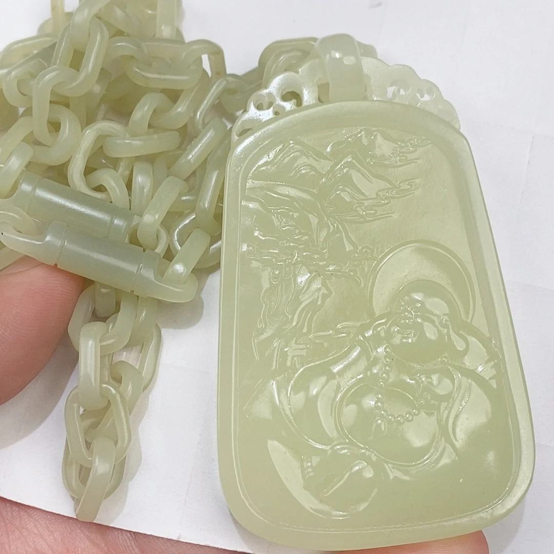 和田玉未镶嵌颈饰