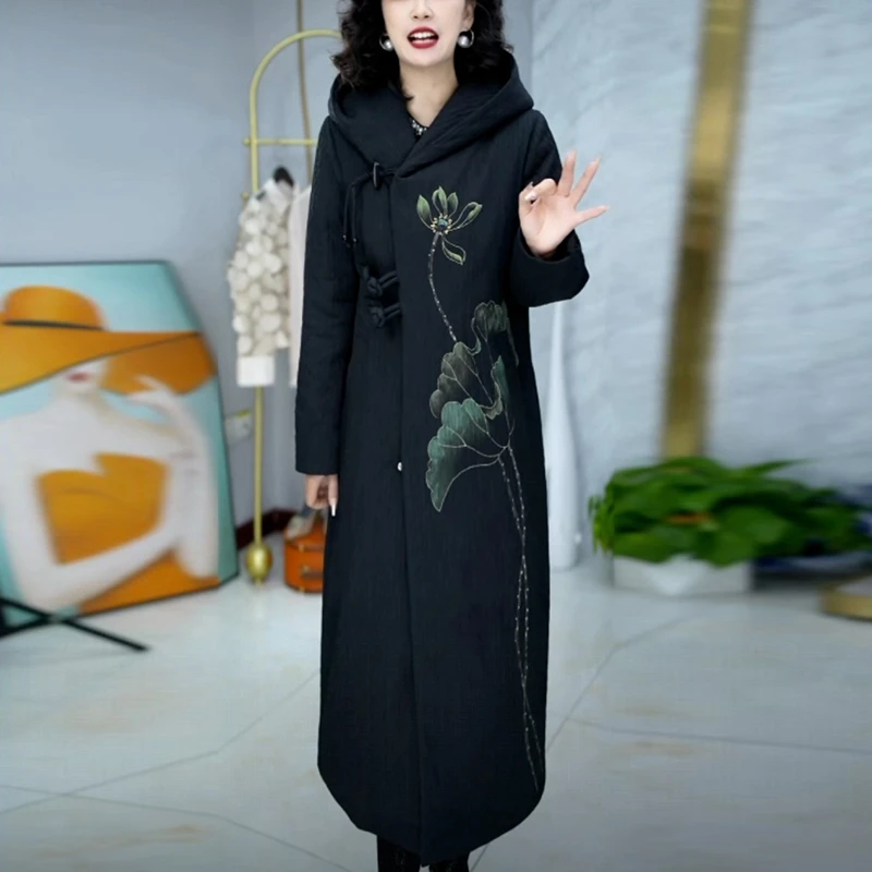 洋气高级感中长款棉服女装爆款2025冬季新款气质显瘦保暖棉衣外套
