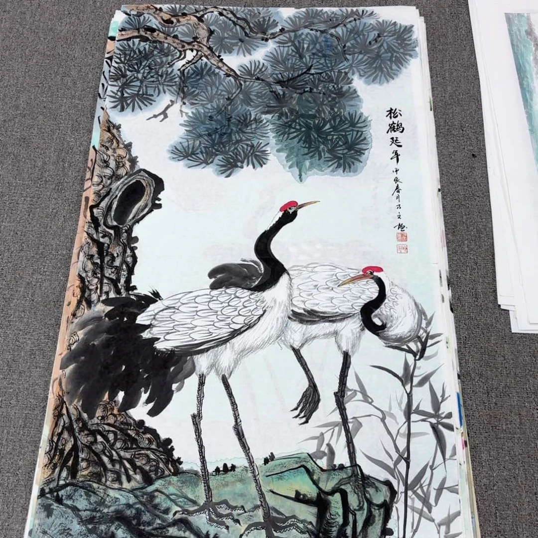 国画国画作品多次