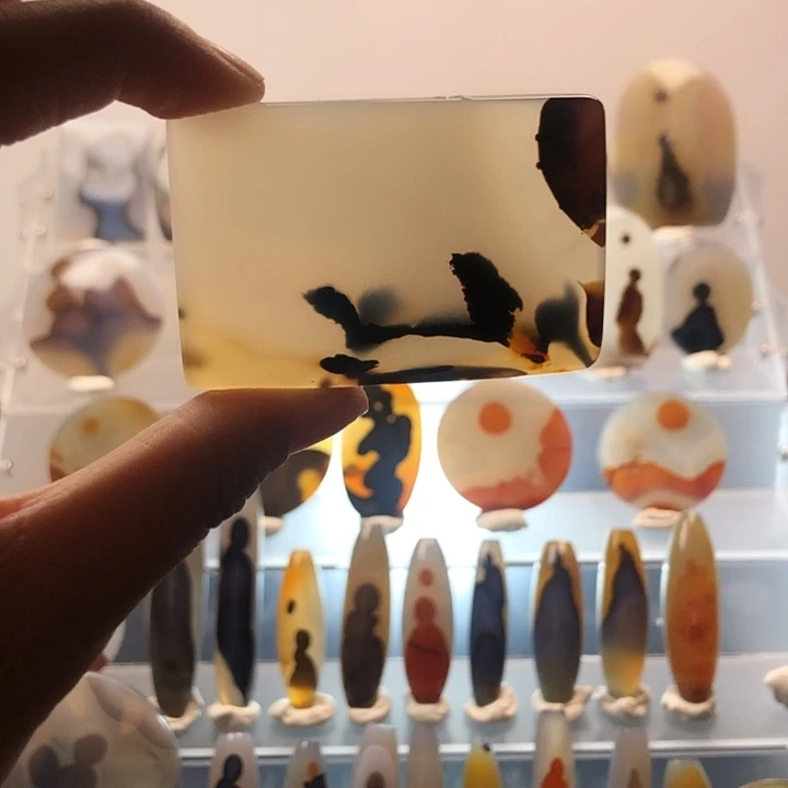 玛瑙/玉髓合金珠宝半成品96