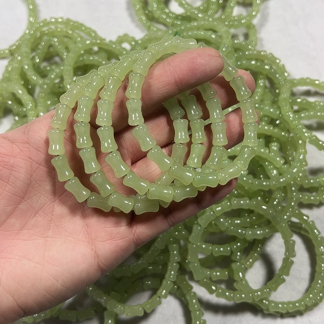 石英质玉未镶嵌手链竹节手串多样性发其一