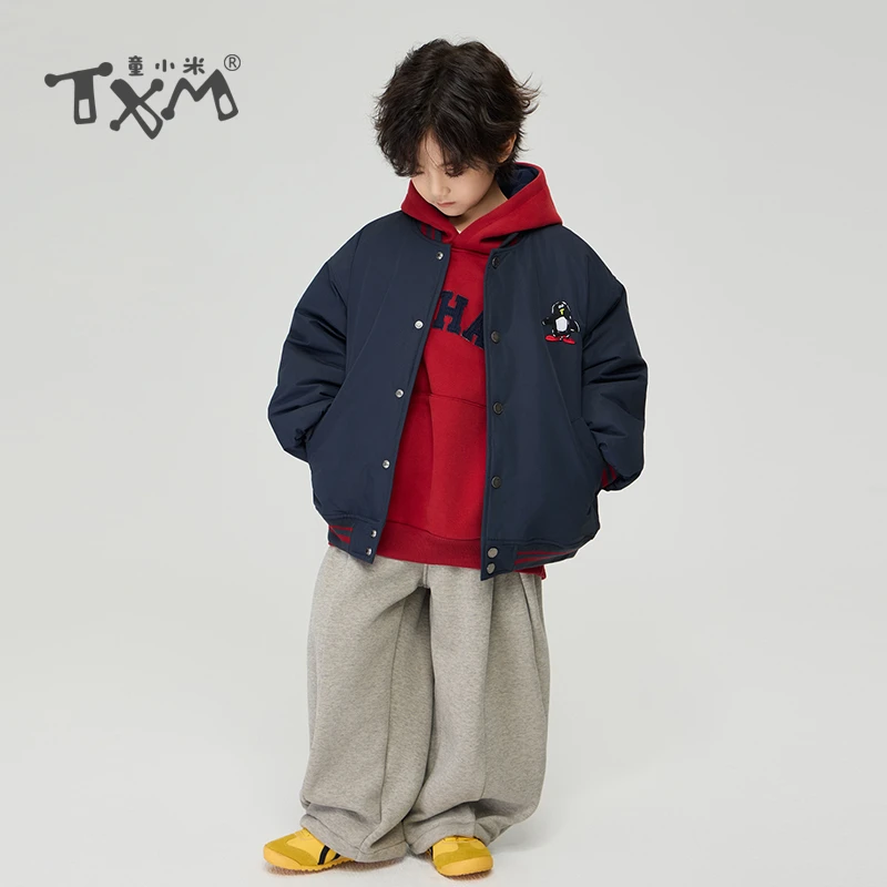 男童棉衣棒球服2025冬季新款中大童棉服夹克儿童夹棉保暖冬装外套