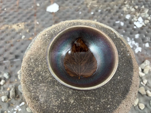 流光溢彩木叶盏主人杯