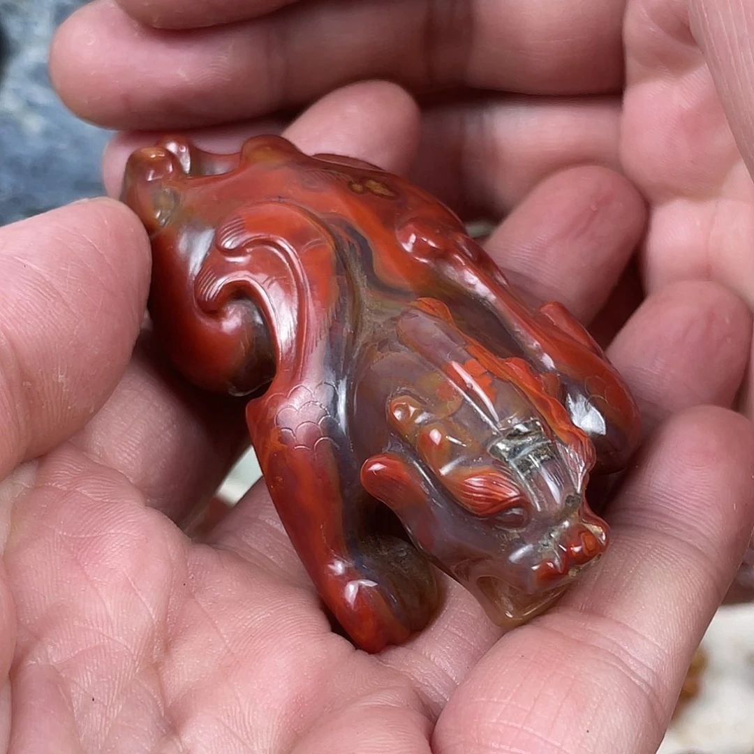未镶嵌车挂玛瑙/玉髓风***痕