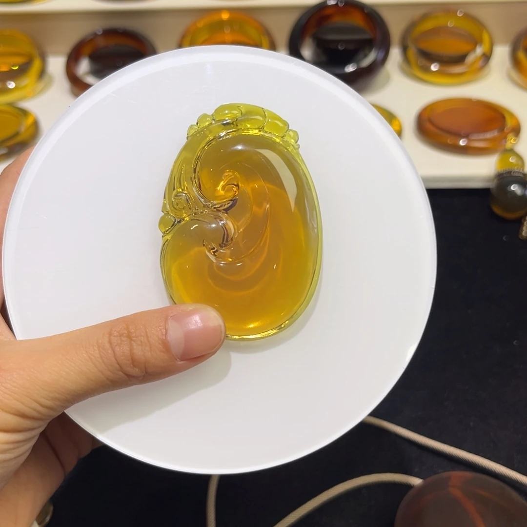 琥珀手镯未镶嵌꧁****꧂如意