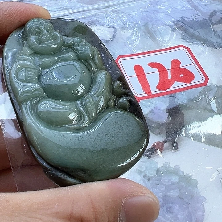 翡翠颈饰未镶嵌天然缅甸翡翠吊坠