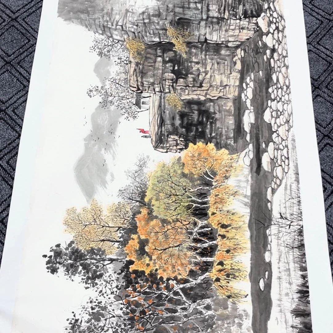 4***3国画徐岩老师作品四尺正冯1