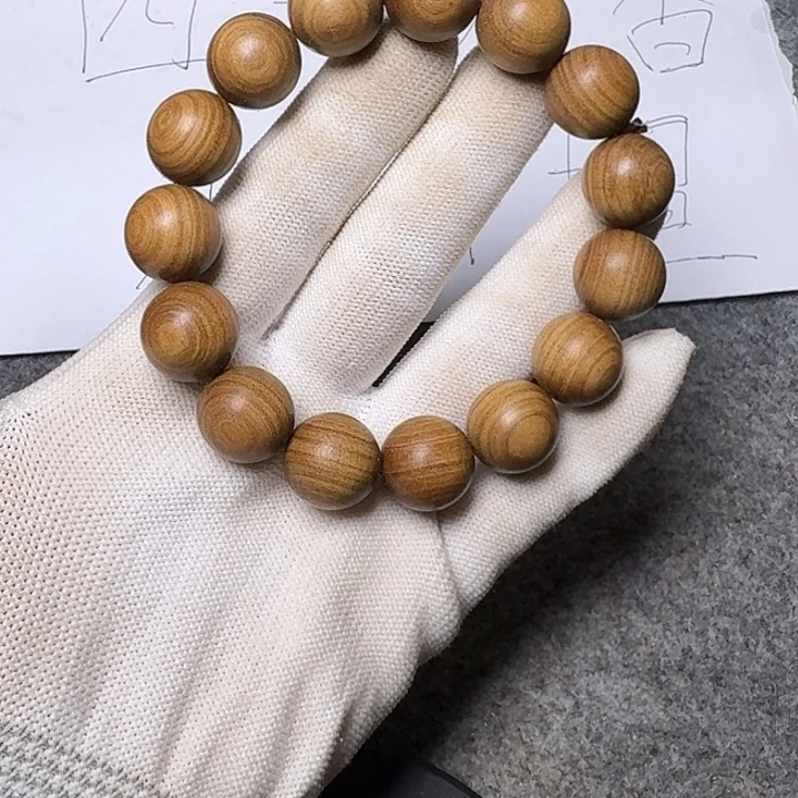 檀香木手串/手链老山檀香沙皮老料1.5沉水