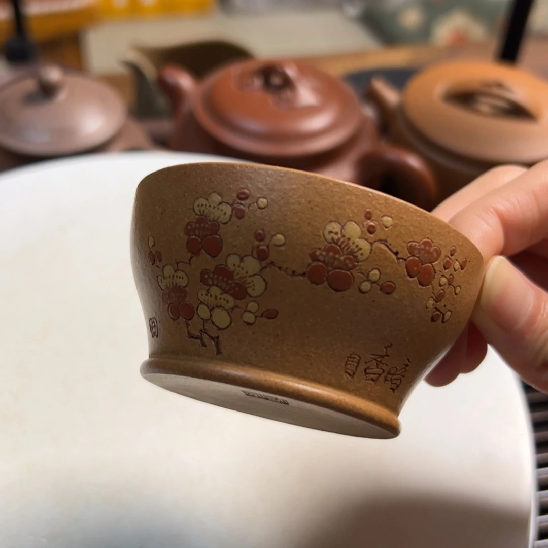 紫砂茶壶段泥主人杯80
