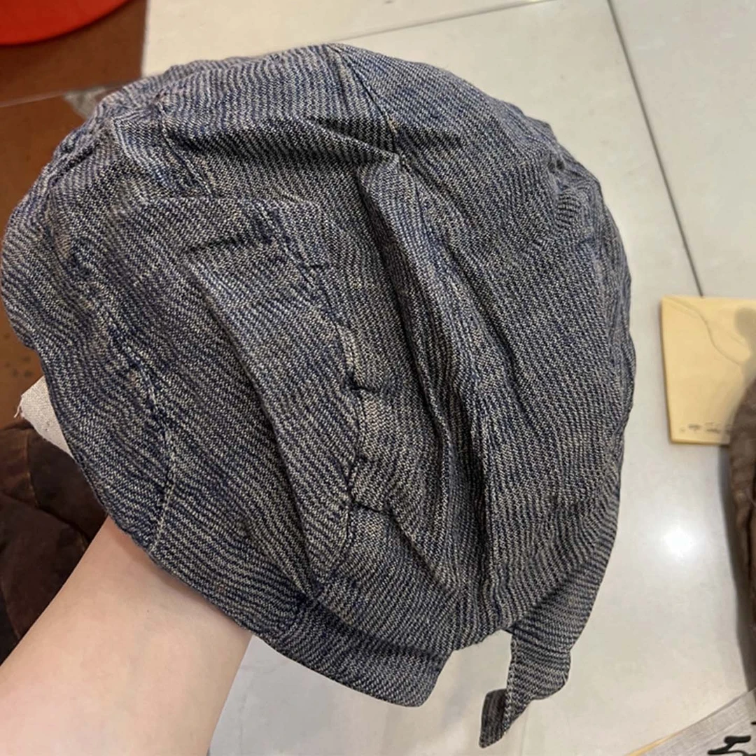 麻依者亚麻百搭1038帽子做旧休闲遮阳复古鸭舌帽