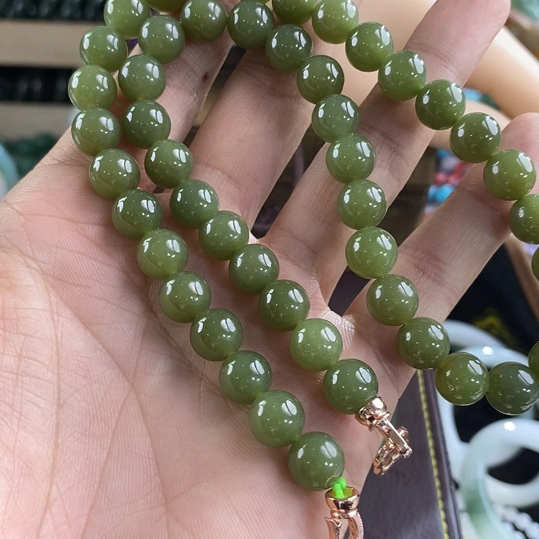 和田玉（黄玉）未镶嵌颈饰卡10