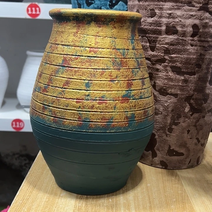 粗陶盆默认打孔，高24口11