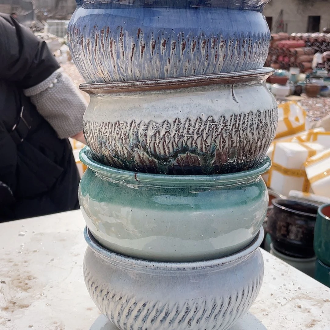 紫砂花盆王嫂花盆直播0306-479瑕疵