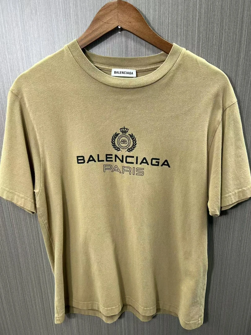 99新 Balenciaga/巴黎世家 麦穗短袖 E2606 xs衣长66胸围48编码3